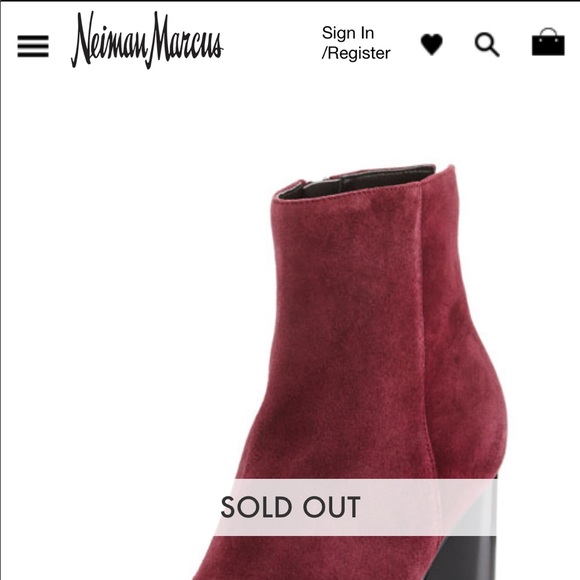 Kendall and Kylie burgundy suede triangle heel - Picture 3 of 8